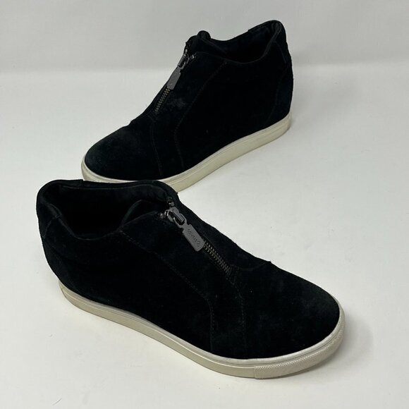Blondo Glenda wedge sneakers black suede 6.5 women waterproof - Picture 9 of 13